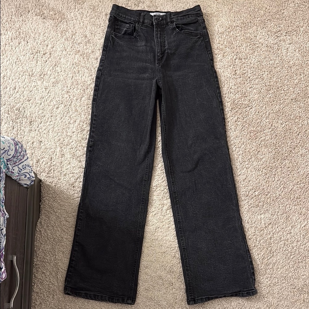 Ardene Wide-Leg Black Jeans